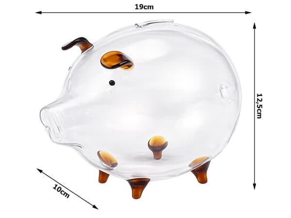 Spargris glas stor
