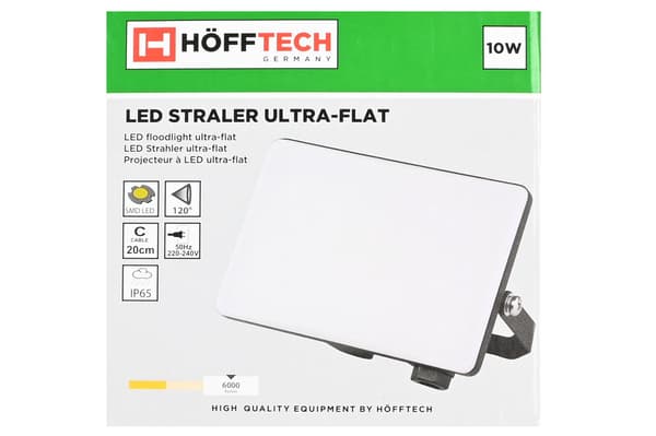 LED-strålkaster ultratynn 10 W IP65