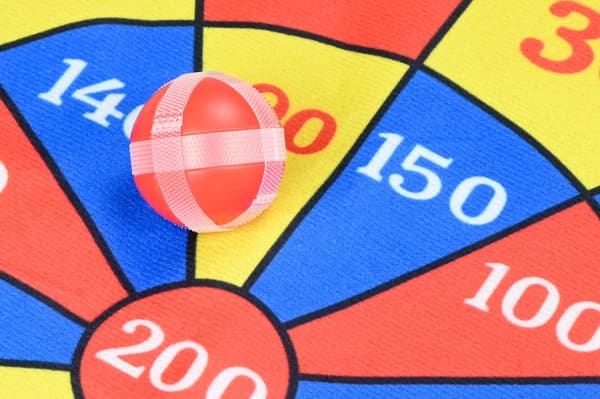 Dartskive børn velcro Ø36 cm