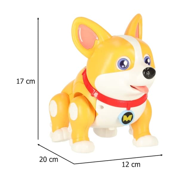 Interaktiv Corgi med lysende ører