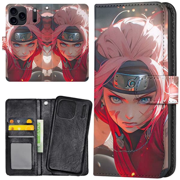 iPhone 17 Pro - Lommebok Deksel Sakura Naruto