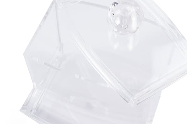 Bomullspinner beholder transparent