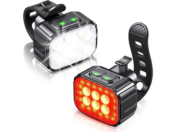Cykellampset LED - Fram och bak med USB-laddning
