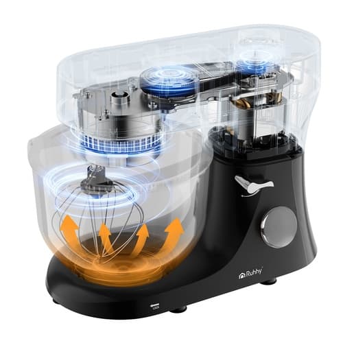 Foodprocessor med Varme / Mixer - 2000W - Sølv
