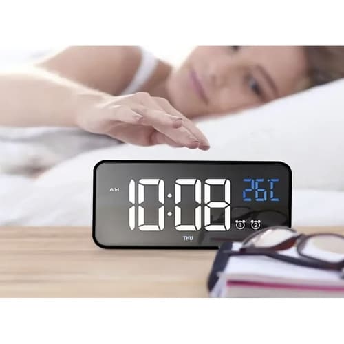 Digital Vekkerklokke Bluetooth - Termometer & musikk