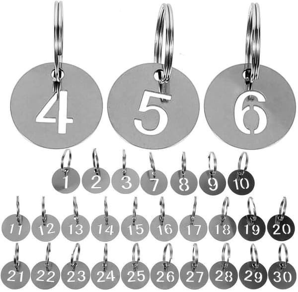 Numeroidut Avainlaatat – 30-kpl