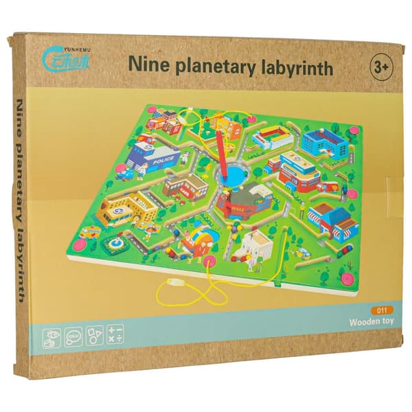 Magnetiskt labyrintspel stad