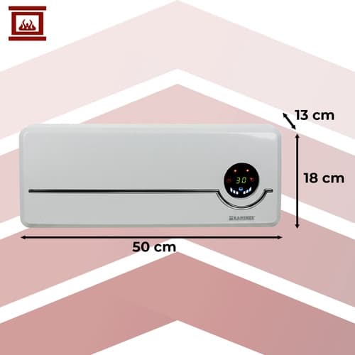 Viftekonvektor / Veggmontert Element - 1000-2000W - Hvit