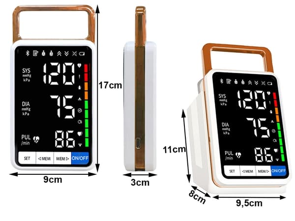 Blodtrycksmätare överarm - LCD-display med arytmivarning