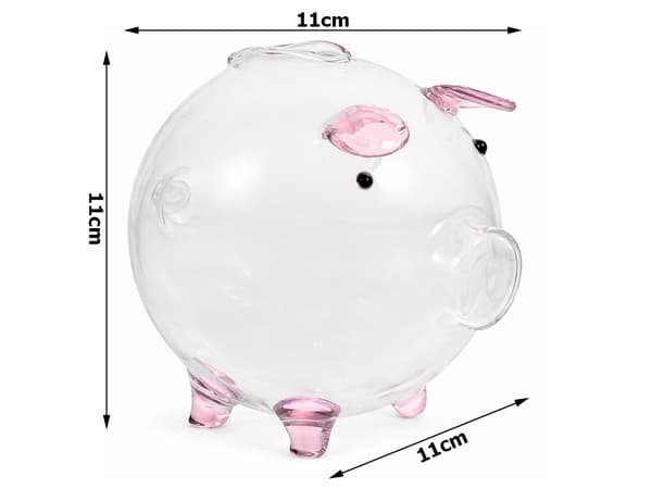 Spargris glass liten