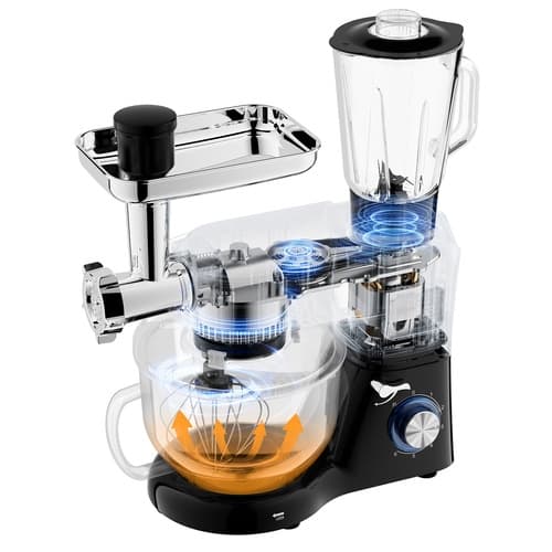 Matberedare med Värme & Köttkvarn / Mixer - 2000W