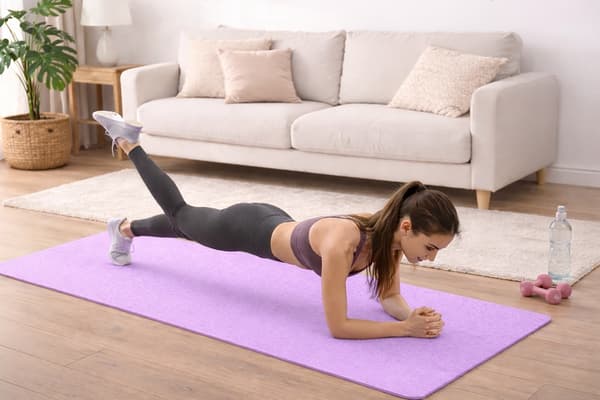 Yogamåtte 180 cm tyk
