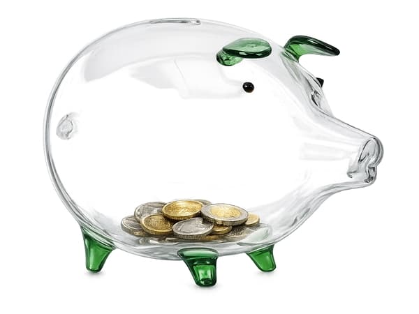 Sparegris glas stor