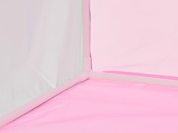 Lektält slott rosa stort
