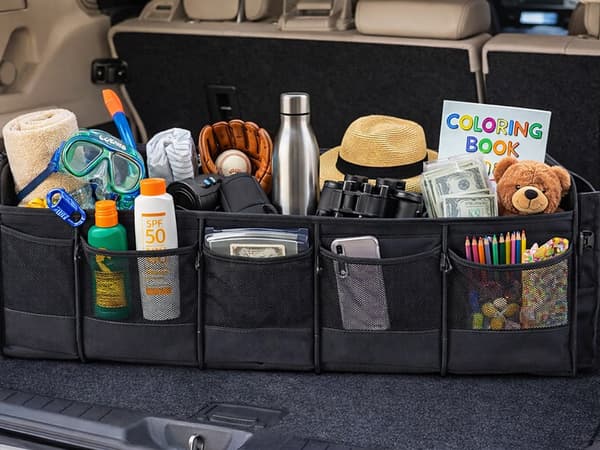 Bagageorganisator bil foldbar med stropper
