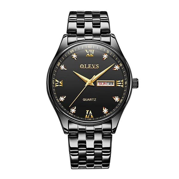 Quartz Ur / Armbåndsur - Vandtæt – Sort