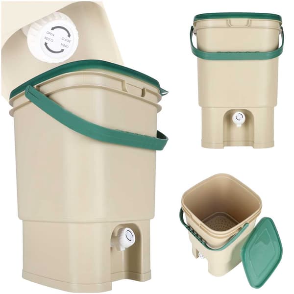 Avfallsbeholder med ventil - 15 L