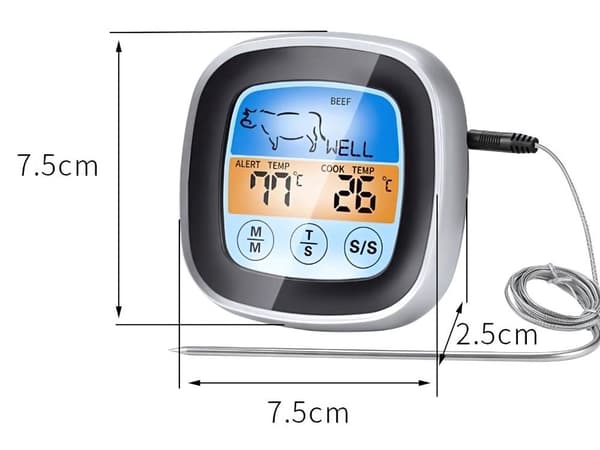 Digital kökstermometer - För kött och grill, -50°C till 300°C