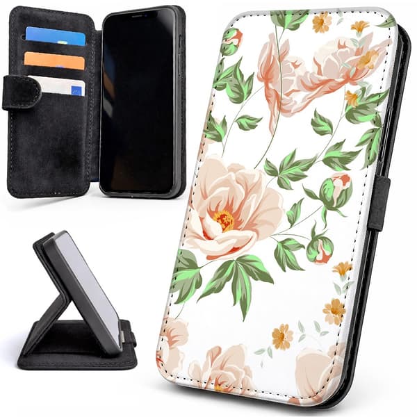 Lommebok Deksel / Mobildeksel til iPhone 13 - Blomstermønster