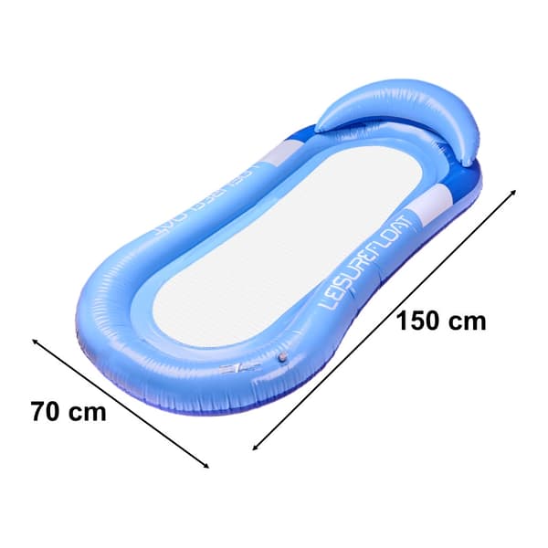 Poolmadrass med Nät - Blue