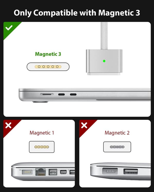 MagSafe 3 Ladekabel 2m - USB-C - Black