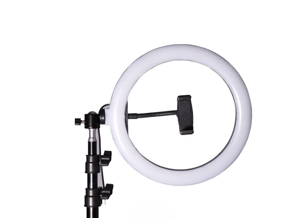 Mobilholder med Ringlys & Stativ – Selfielampe