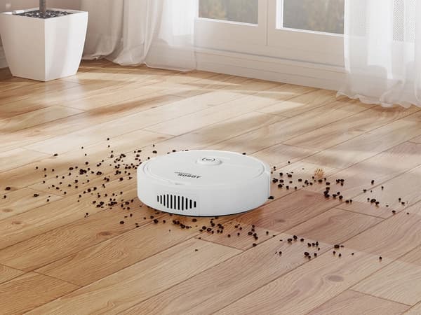 Robotstøvsuger med moppefunktion - Rengøringsrobot - Sort
