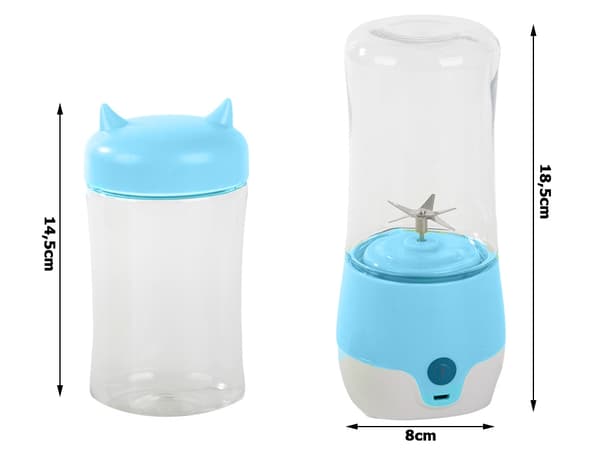Bærbar USB trådløs smoothie-mikserkopp cocktailbeholder