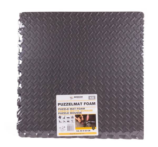 Pusselmatta skum 60 x 60 cm 4 st