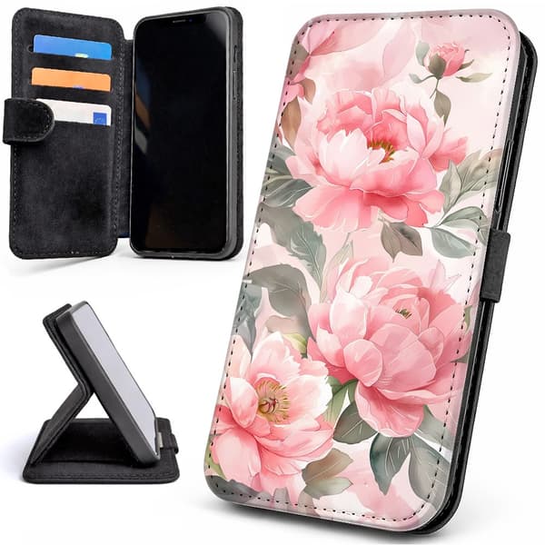 Lommebok Deksel / Mobildeksel til iPhone 17 - Flowers