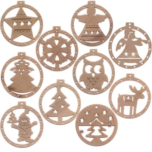 Juletrepynt Figurer - 10 stk