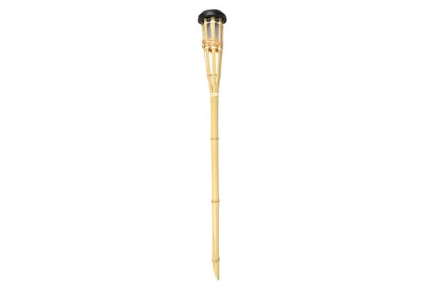 Havelampe bambusfakkel solcelle 78 cm