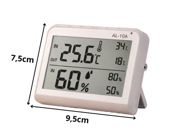 Väderstation LCD termometer hygrometer inomhus