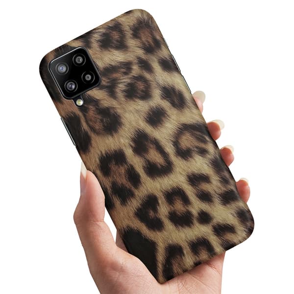 Deksel / Mobildeksel til Samsung Galaxy A12 - Leopard