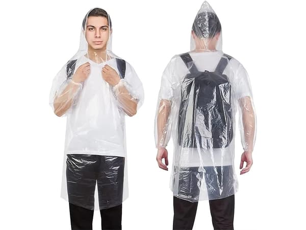 Regnponcho i bold - Nøgleringsmodel