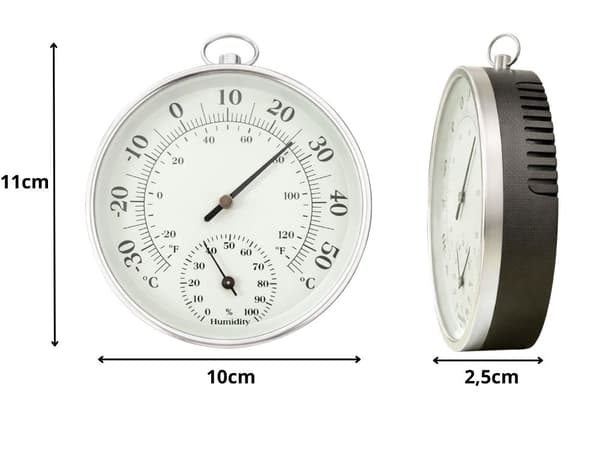 Analog termometer hygrometer vägg