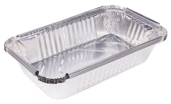 Grillformar aluminium 5 st 25 x 14 x 5.5 cm