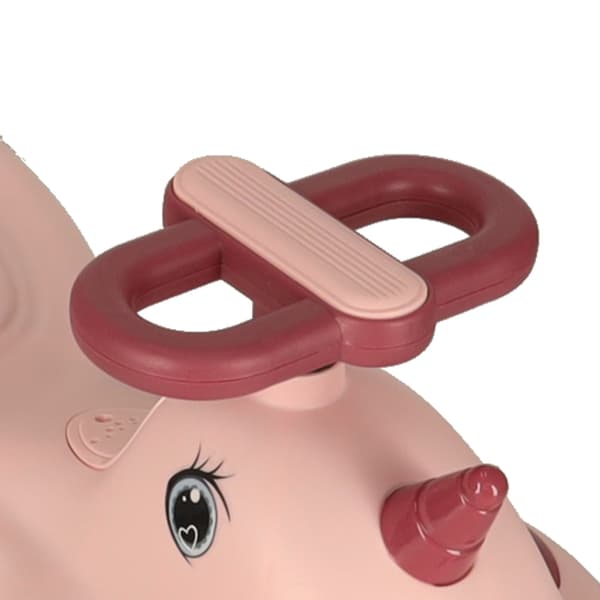 Gåbil med håndtak - Rosa