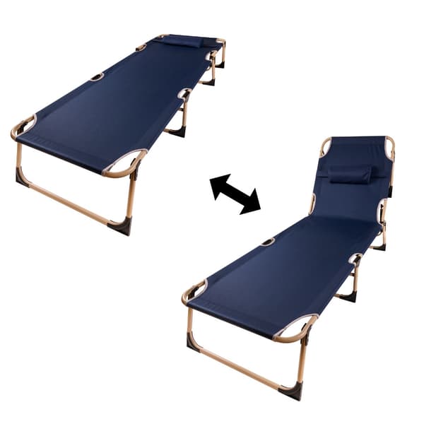 Hopfällbar Solsäng - Solstol - DarkBlue