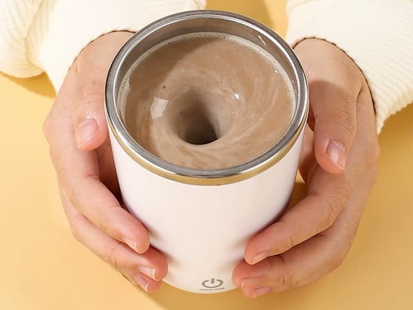 Termokrus 350 ml - Selvomrørende stålkrus USB