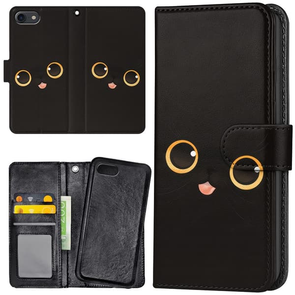 iPhone 16e/17e - Lommebok Deksel Cat