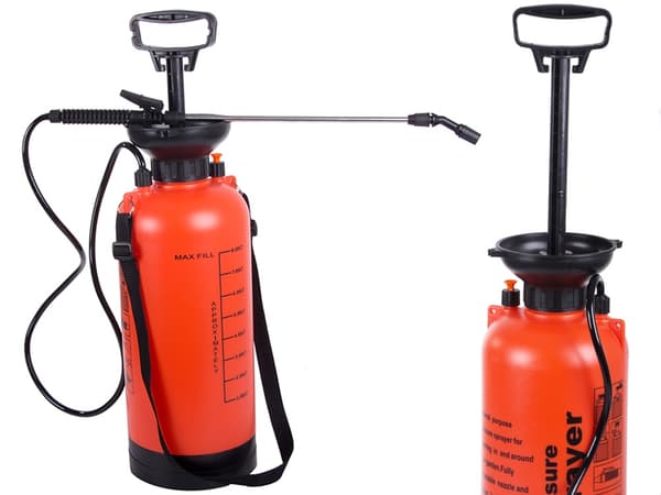 Tryckspruta 8 L - Handpumpad trädgårdsspruta med bärrem
