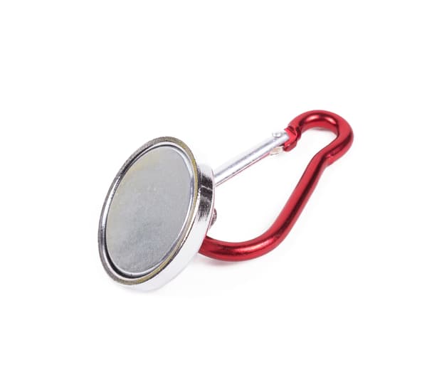 Magnet med karbinhake 25 mm