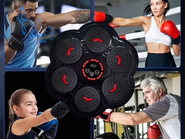 Bokseplade - Med musik, Bluetooth og handsker