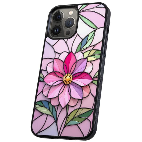 iPhone 14 Pro - Deksel/Mobildeksel Glass Flower