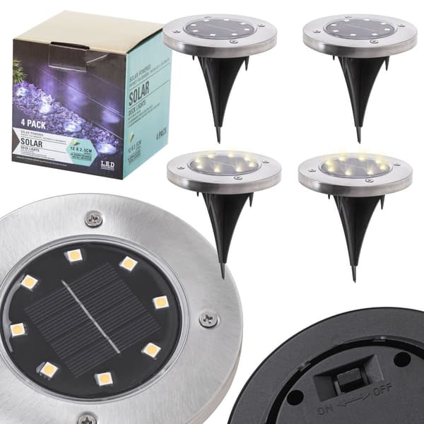 Hagebelysning LED - Solcelle - 4 stk