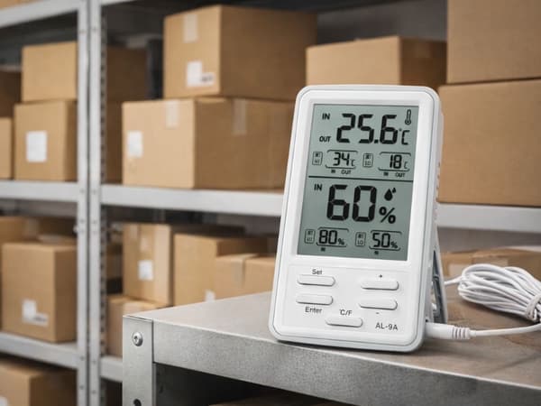 Værstasjon LCD termometer hygrometer trådløs