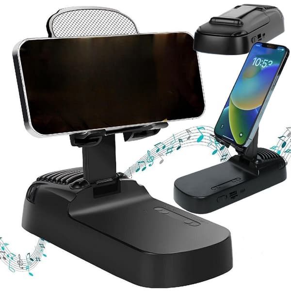 Bluetooth-kaiutin - Teleskooppinen jalusta virtapankilla