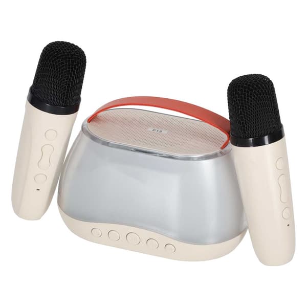 Karaokemaskine med 2 mikrofoner - Bluetooth
