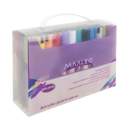 Akrylpennor 36-pack - Dubbelspetsade markers